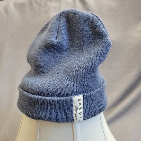 Other Other - DAKOTA FLEECE Beanie Hat Cap Mens One Size Blue Workwear Logo Warm